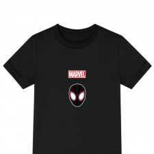 Spider Man Miles Morales Tee Shirt T-Shirt Short Sleeve - Miles Morales Head Portrait