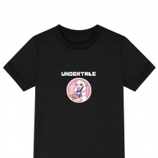Undertale Toriel Tee Shirt T-Shirt Short Sleeve - Toriel Sticker Art On Pink Background