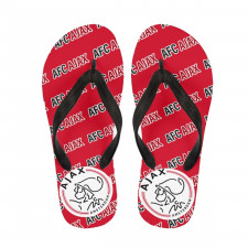 AFC Ajax Flip Flops Thongs V-Strap Sandals - Ajax Football Club Medley Monogram Wordmark