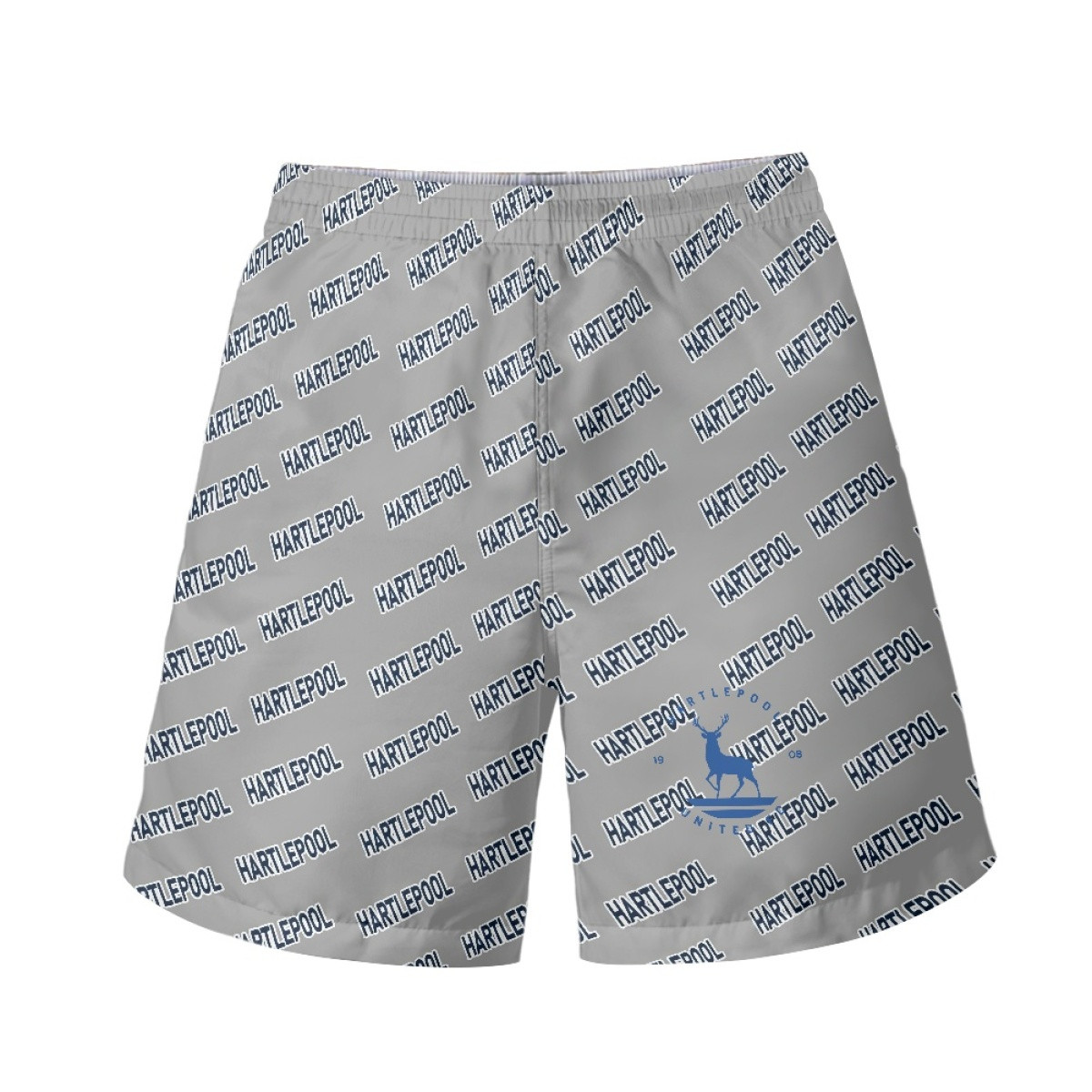 Hartlepool United FC Beach Shorts Swim Pants Swimming Trunks - Hartlepool Football Club Medley Monogram Wordmark