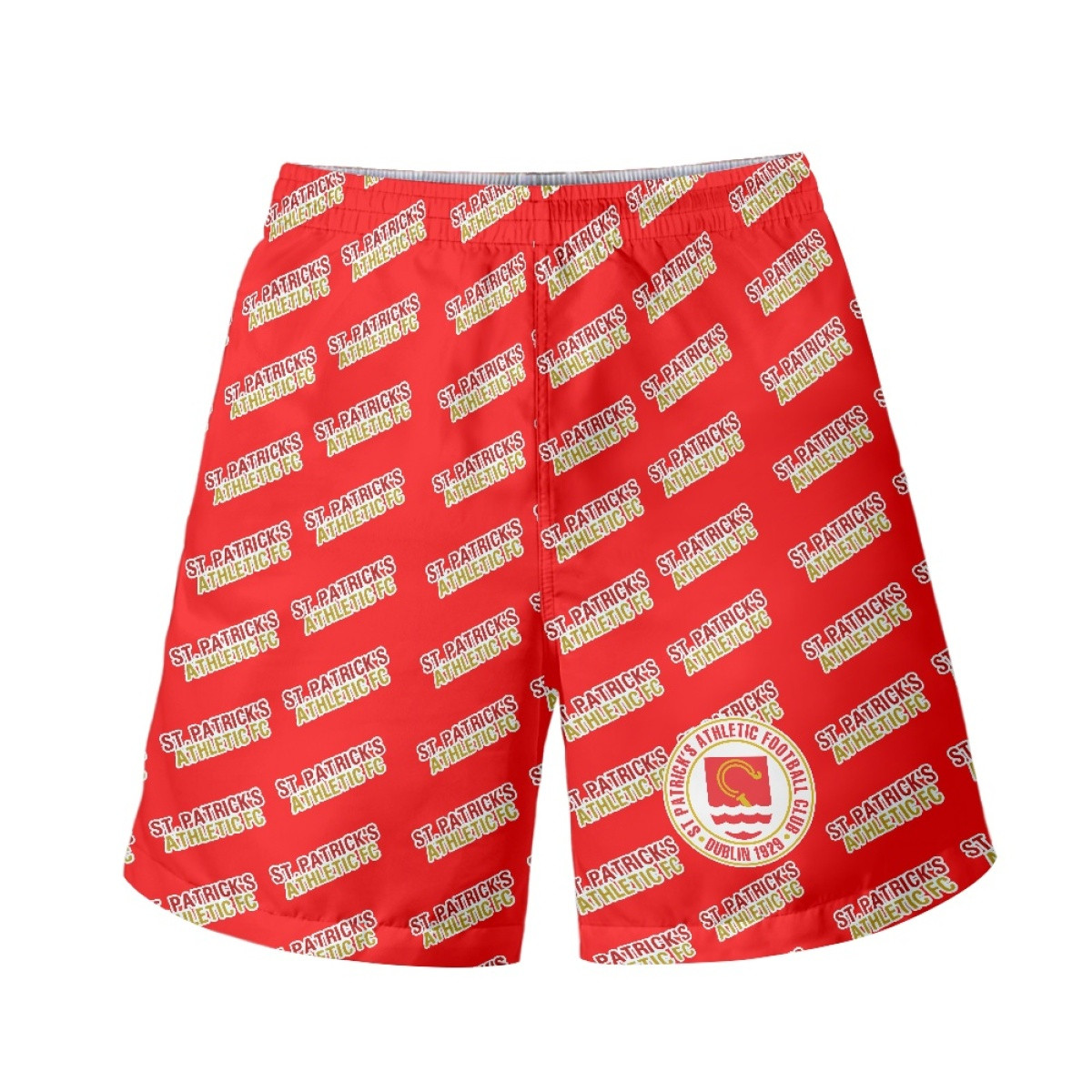 ST Patricks Athletic FC Beach Shorts Swim Pants Swimming Trunks - Patricks Football Club Medley Monogram Wordmark