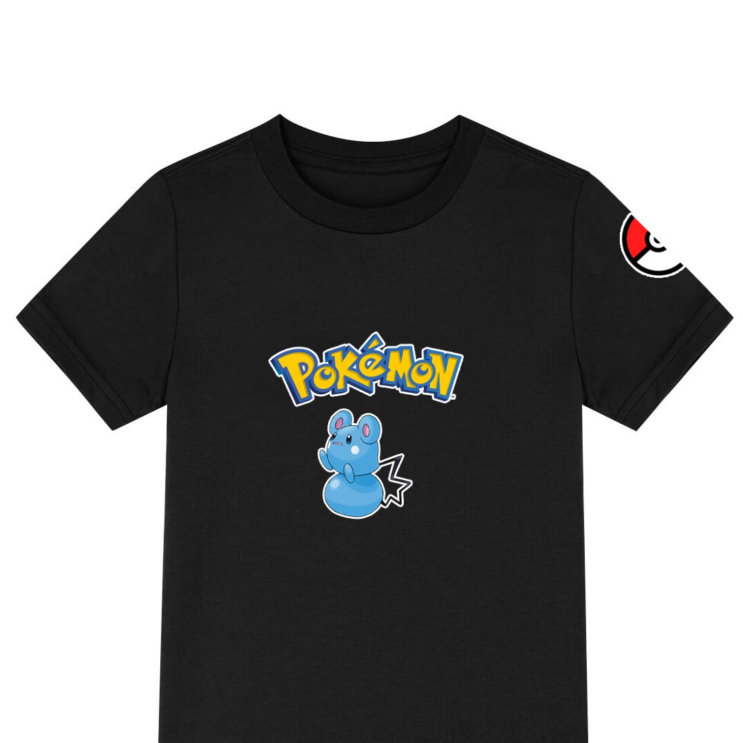 Pokemon Azurill Tee Shirt T-Shirt Short Sleeve - Azurill Character Series Art