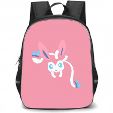 Pokemon Sylveon Backpack StudentPack - Sylveon Minimalist Art On Pink Background