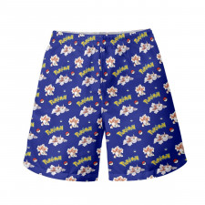 Pokemon Goldeen Beach Shorts Swim Pants Swimming Trunks - Goldeen Character Series Art