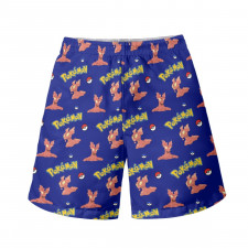 Pokemon Slugma Beach Shorts Swim Pants Swimming Trunks - Slugma Character Series Art