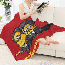 Minions Blanket Throw - Pulp Minion Cartoon Art