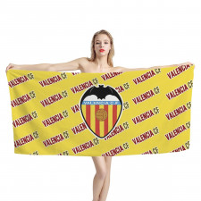 Valencia CF Bath Beach Towel - Valencia Football Club Medley Monogram Wordmark