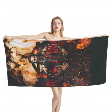 WWE Seth Rollins Bath Beach Towel - Seth Rollins Burn It Down Poster
