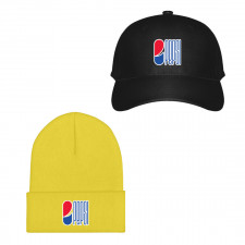 Pepsi Baseball Cap Beanie Hat - Pepsi Lettering Series Logo