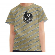 Collingwood Football Club Tee T-Shirt - Collingwood Football Club Medley Monogram Wordmark