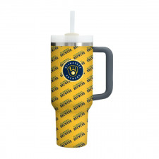MLB Milwaukee Brewers Angels Quencher H2.0 FlowState Stanley Tumbler 40oz 1.18L - Milwaukee Brewers Medley Monogram Wordmark