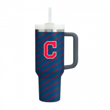MLB Cleveland Guardians Quencher H2.0 FlowState Stanley Tumbler 40oz 1.18L - Cleveland Guardians Medley Monogram Wordmark