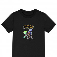 League of Legends Yasuo Tee Shirt T-Shirt Short Sleeve - Yasuo Swords Hurricane