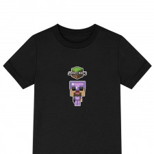 Minecraft Steve Tee Shirt T-Shirt Short Sleeve - Enchanted Steve Chibi Art Series