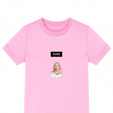 Blackpink Rose Tee Shirt T-Shirt Short Sleeve - Rose Portrait Sticker Art