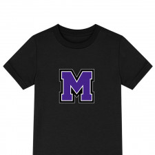Mount Union University Purple Raiders Tee Shirt T-Shirt Short Sleeve - Mount Union University Purple Raiders College Football Team Single Logo