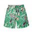 NBA Celtics Boston Warriors Beach Shorts Swim Pants Swimming Trunks - Celtics Mania Sticker Collage Green Logos