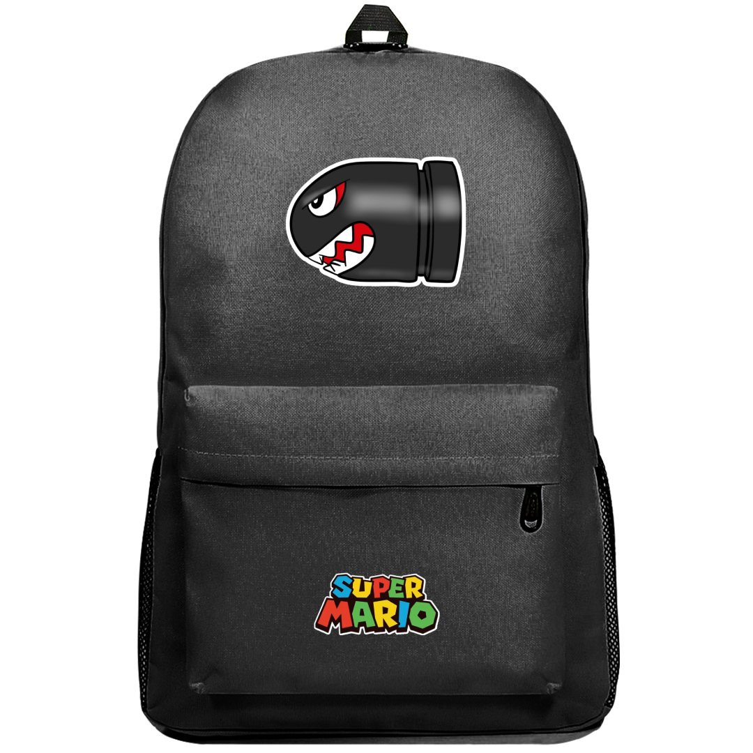Super Mario Bullet Bill Backpack SuperPack - Bullet Bill Sticker Art
