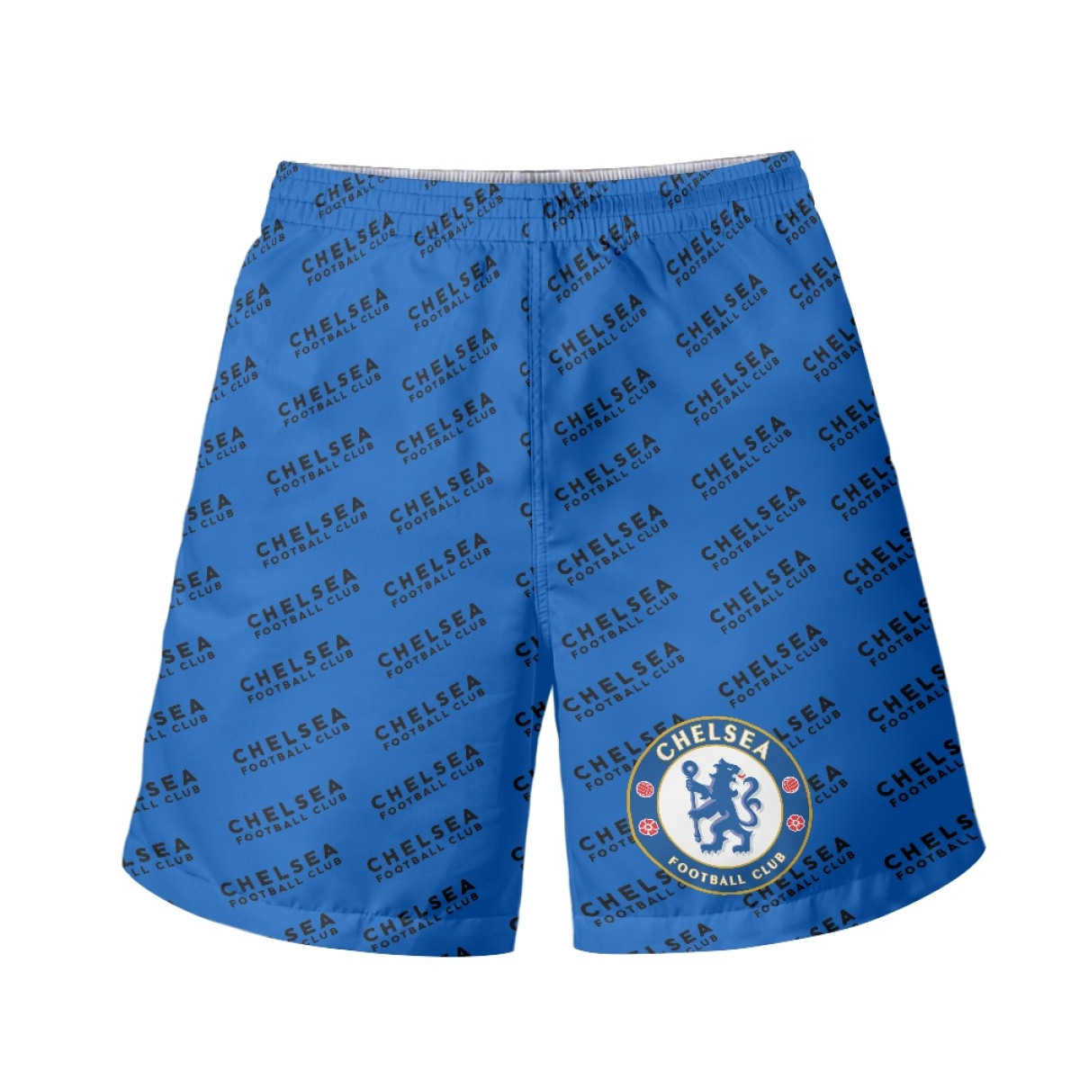 Chelsea Football Club Beach Shorts Swim Pants Swimming Trunks - Chelsea Football Club Medley Monogram Wordmark