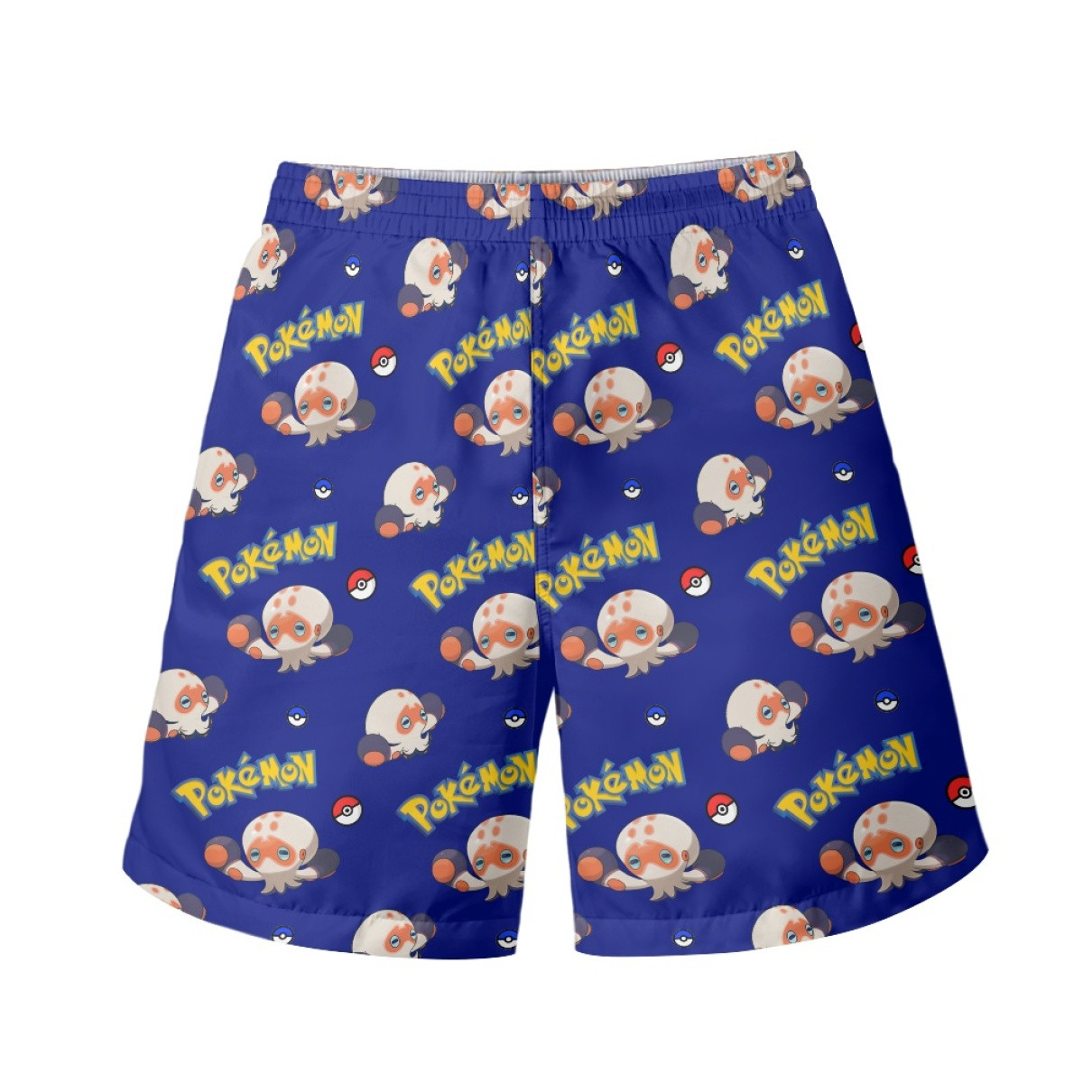 Pokemon Clobbopus Beach Shorts Swim Pants Swimming Trunks - Clobbopus Character Series Art