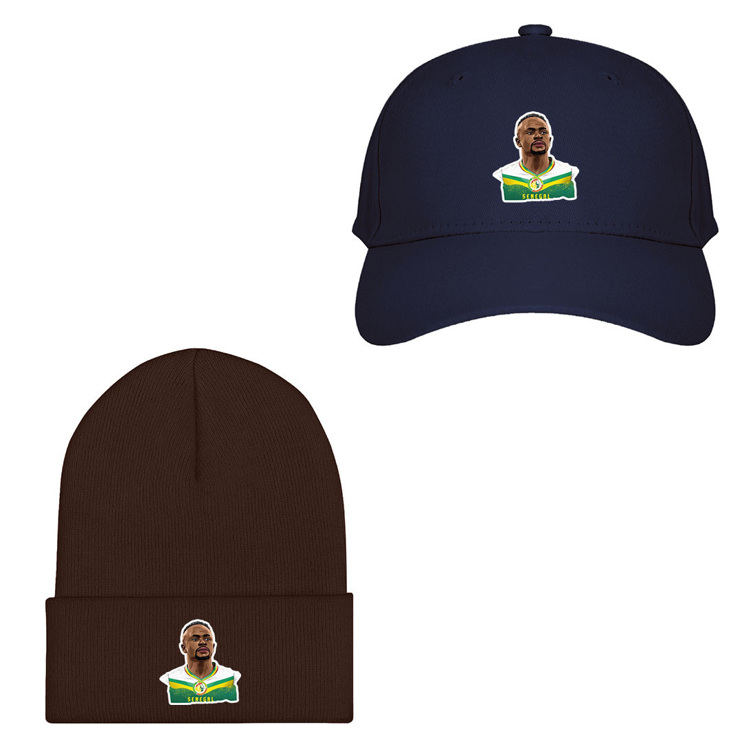 Sadio Mane Baseball Cap Beanie - Sadio Mane Senegal National Team Portrait Illustration Sticker Art