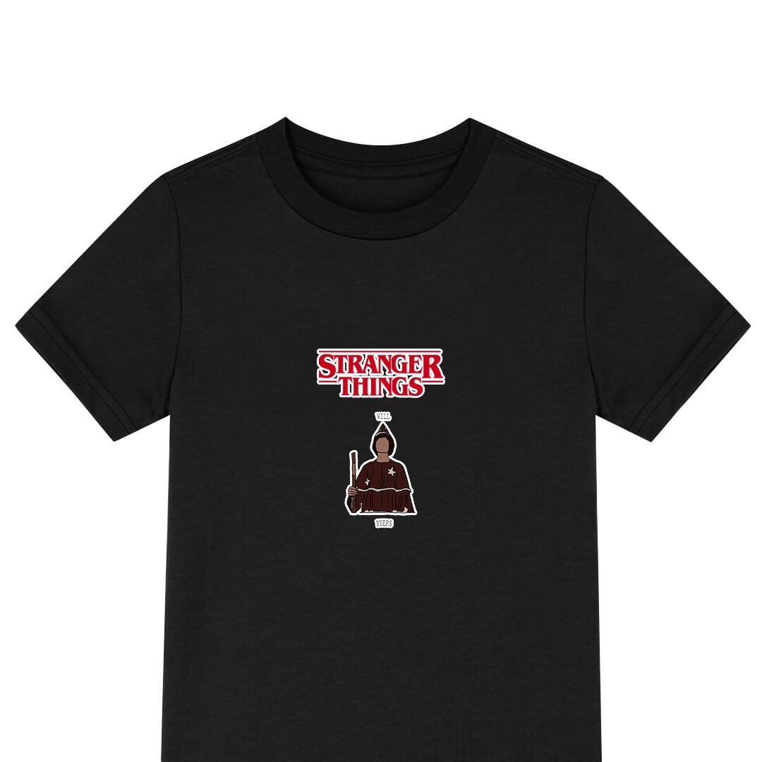 Stranger Things Will Tee Shirt T-Shirt Short Sleeve - Will Byers Wizard llustration