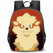 Pokemon Arcanine Backpack StudentPack - Arcanine Head Portrait Orange Background