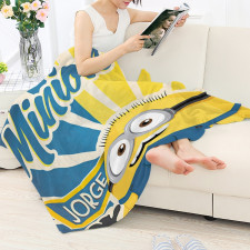 Minions Jorge Blanket Throw - Jorge Portrait Pop Art