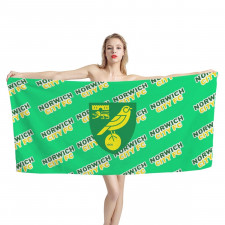 Norwich City FC Bath Beach Towel - Norwich Football Club Medley Monogram Wordmark