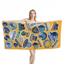 NBA Memphis Grizzlies Bath Beach Towel - Memphis Grizzlies Mania College Logo