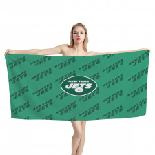 NFL New York Jets Bath Beach Towel - New York Jets Medley Monogram Wordmark