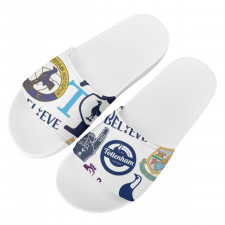 Tottenham Hotspur F.C Slides Pool Slider Slide On Sandals - Tottenham Hotspur F.C Mania Collage Logo