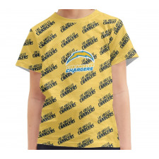 NFL Los Angeles Chargers Tee T-Shirt - Los Angeles Chargers Medley Monogram Wordmark