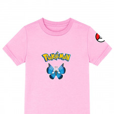 Pokemon Vivillon Tee Shirt T-Shirt Short Sleeve - Marine Vivillon Character Series Art