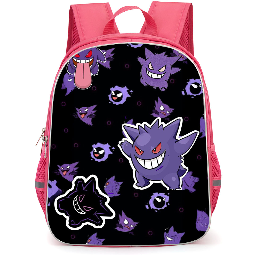 Pokemon Gengar Backpack StudentPack - Gengar Collage Black Background