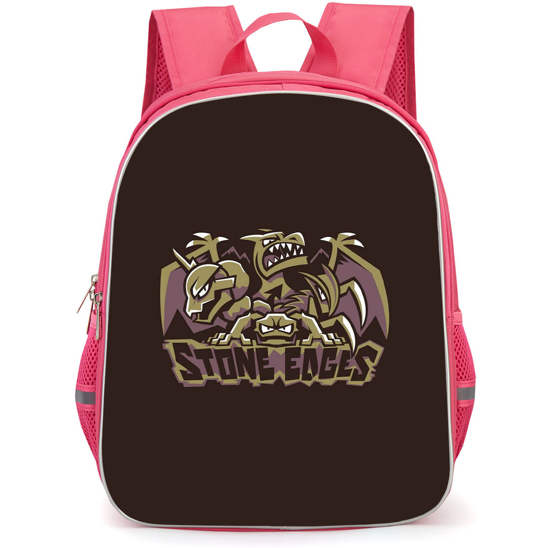 Pokemon Backpack StudentPack - Pokemon Stone Edges Logo Brown Background