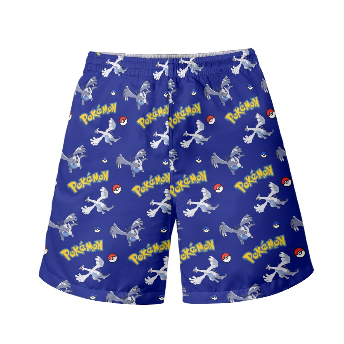 Pokemon Lugia Beach Shorts Swim Pants Swimming Trunks - Lugia Character Series Art