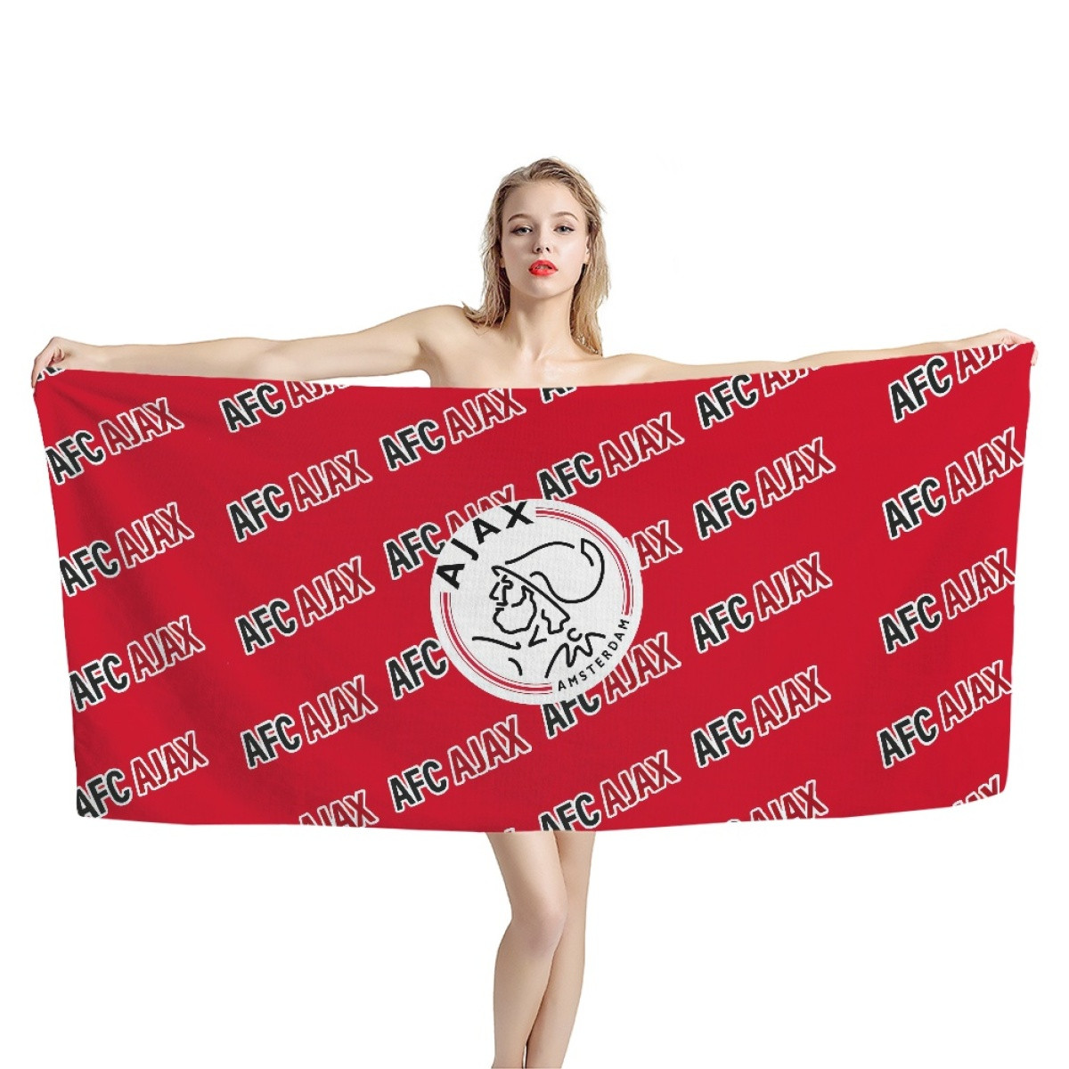 AFC Ajax Bath Beach Towel - Ajax Football Club Medley Monogram Wordmark