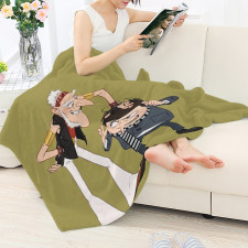 Minions Blanket Throw - Wild Knuckles With Young Gru Cartoon Art