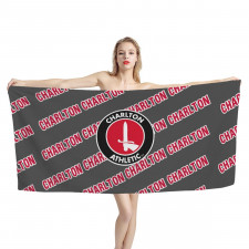 Charlton Athletic FC Bath Beach Towel - Charlton Football Club Medley Monogram Wordmark