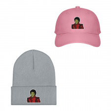 Michael Jackson Baseball Cap Beanie Hat - Michael Jackson Zombie Sticker
