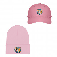 Tom and Jerry Baseball Cap Beanie Hat - Tom and Jerry Smiling Round Sticker