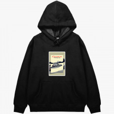 Porsche Hoodie Hooded Sweatshirt Sweater Jacket - Porsche Carrera Canvas Illustration Art