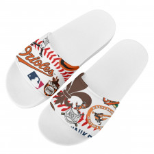 MLB Baltimore Orioles Slides Pool Slider Slide On Sandals - Baltimore Orioles Mania Collage Logo