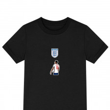 Marcus Rashford Tee Shirt T-Shirt Short Sleeve - Marcus Rashford England National Team Back Minimalist Art Sticker