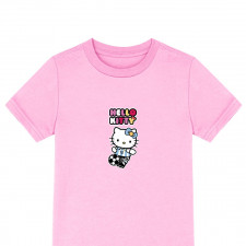 Sanrio Hello Kitty Tee Shirt T-Shirt Short Sleeve - Sanrio Hello Kitty Wearing Messi Jersey Sticker