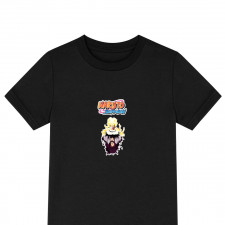 Naruto Shippuden Tee Shirt T-Shirt Short Sleeve - Naruto Uzumaki And Sasuke Uchiha Minimalist