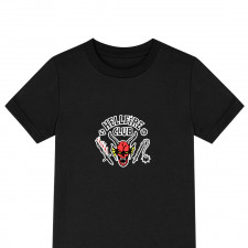 Stranger Things Eddie Munson Tee Shirt T-Shirt Short Sleeve - Eddie Munson HellFire Club Logo