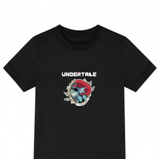 Undertale Undyne Tee Shirt T-Shirt Short Sleeve - Undyne With Arrow And Rope Icon