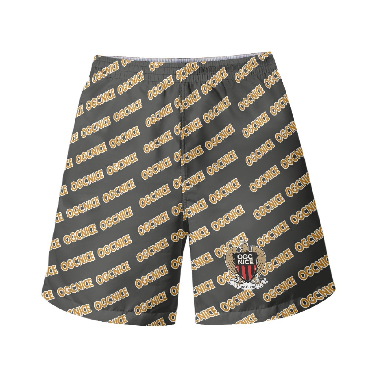 OGC Nice Football Club Beach Shorts Swim Pants Swimming Trunks - OGC Nice Football Club Medley Monogram Wordmark
